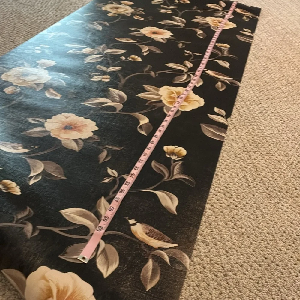 Floral and Bird Textured Wallpaper sample
